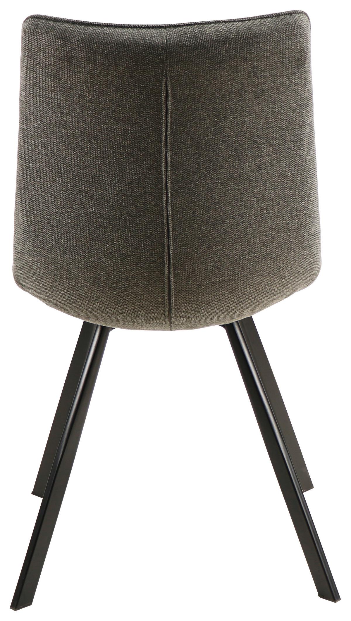 KRZESŁO KELLY - czarny/ciemnoszary, Design, metal/tkanina (47/61/86cm) - Xora