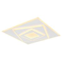 LED-Deckenleuchte Horni Opal/Weiß max. 24 Watt - Opal/Weiß, Design, Kunststoff/Metall (40/40/5,4cm) - Globo
