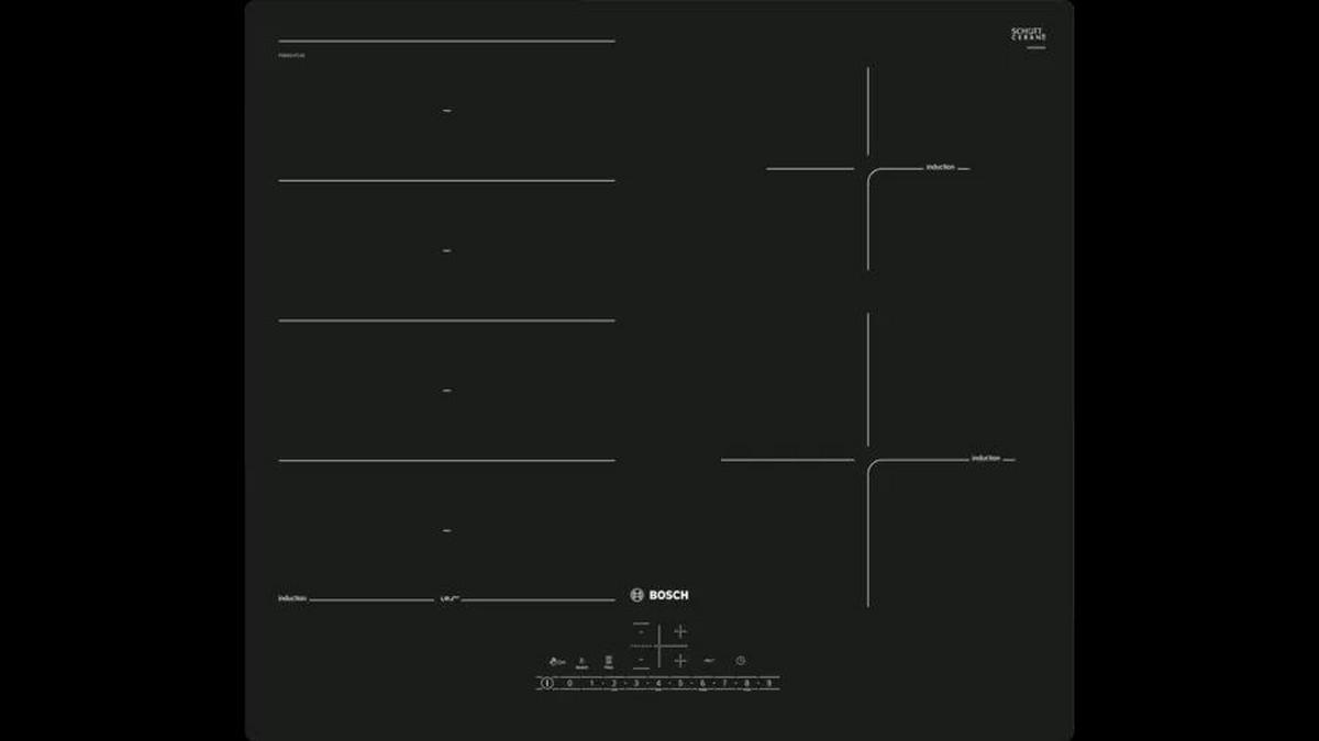 Plită vitroceramică inducție Bosch - Modern (59,2/5,1/52,2cm) - Bosch