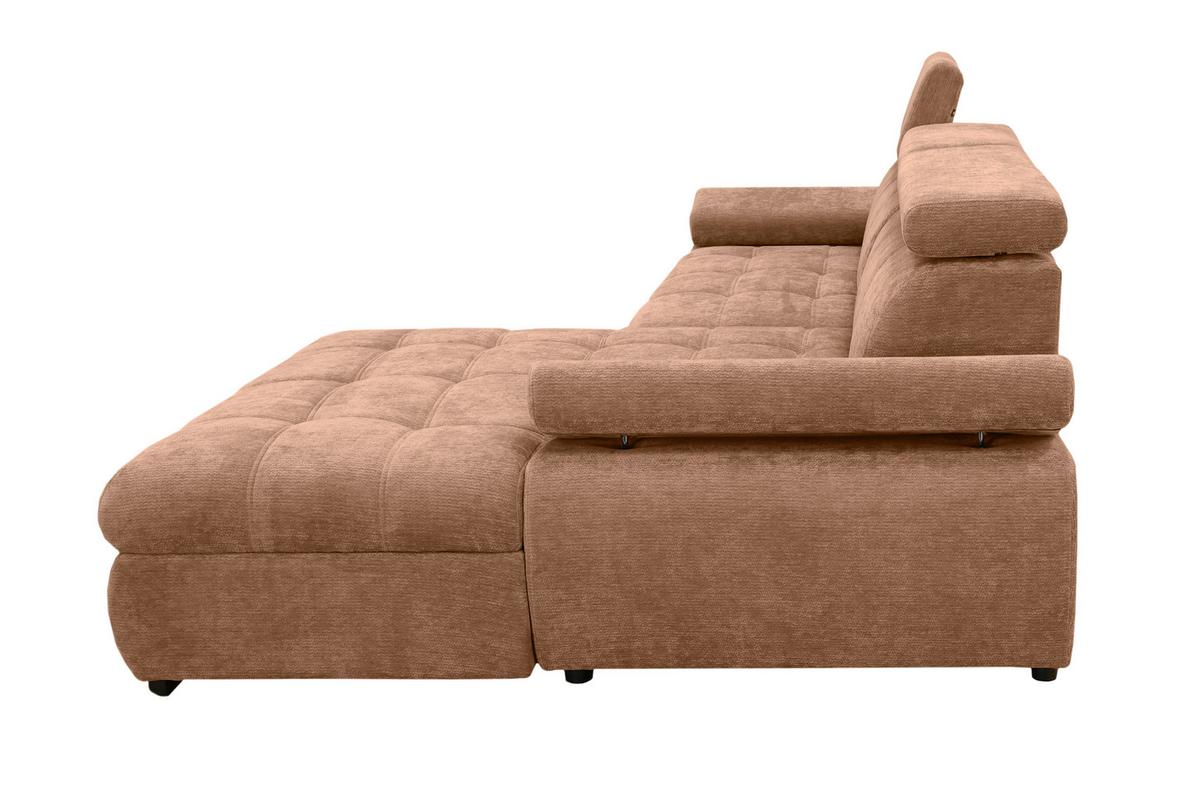 Kutna Garnitura Vegas - crna/terakota, Design, drvo/tekstil (294/173cm) - Modern Living