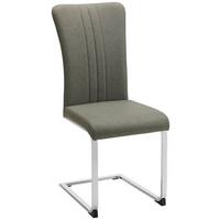 Schwingstuhl in Grau - Chromfarben/Grau, Modern, Textil/Metall (43/102/59,5cm) - Mömax