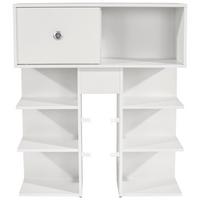 Rješenje Za Odlag. Iznad Krev. Azzurro 90 - bijela/boje hrasta, Konvencionalno, drvni materijal/plastika (95cm) - Based