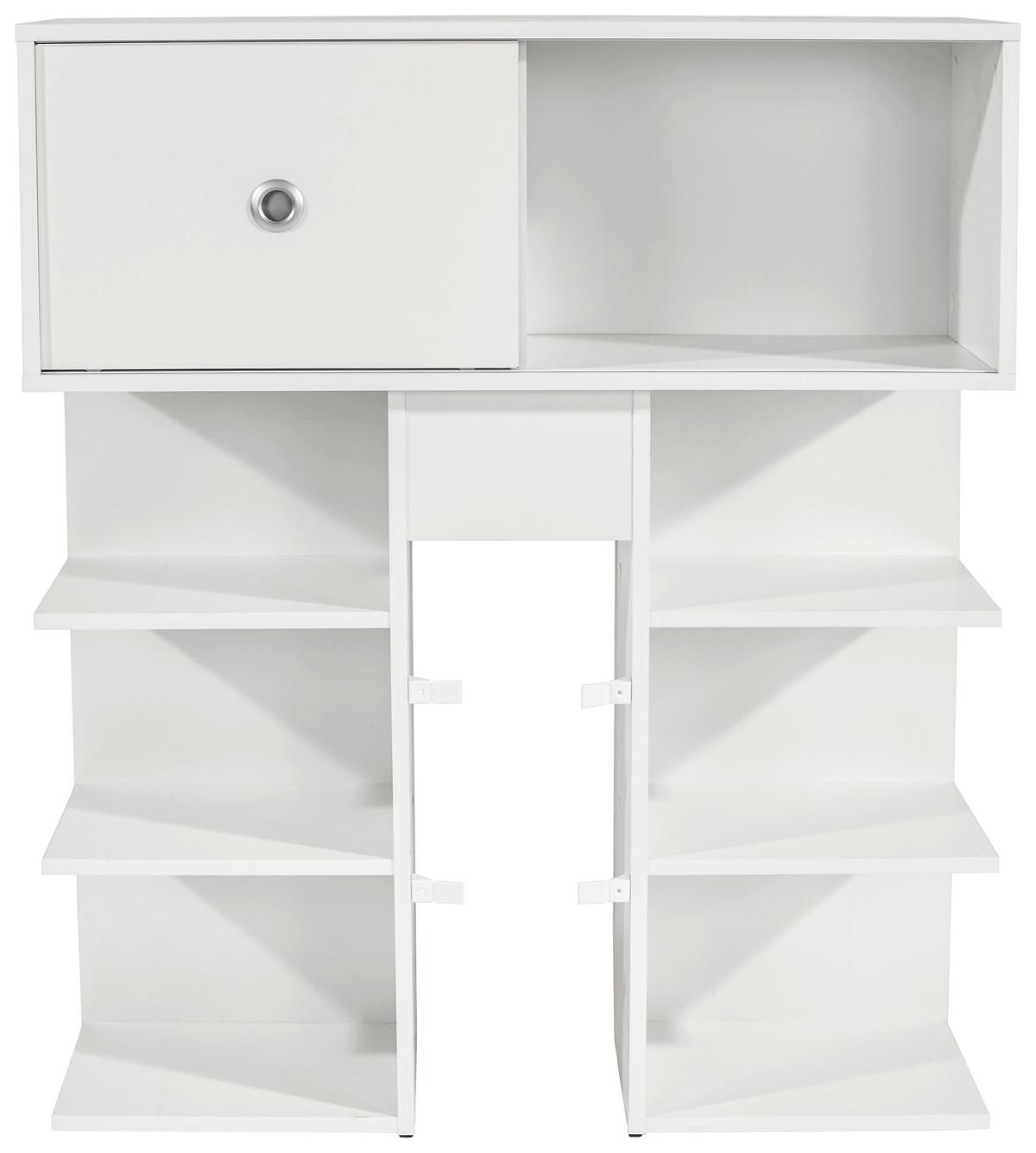 Rješenje Za Odlag. Iznad Krev. Azzurro 90 - bijela/boje hrasta, Konvencionalno, drvni materijal/plastika (95cm) - Based