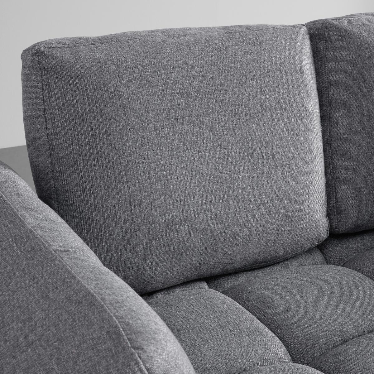 Schlafsofa Aurelia Dunkelgrau Webstoff - Hellgrau/Schwarz, MODERN, Holz/Textil (191/73/78cm) - Bessagi Home