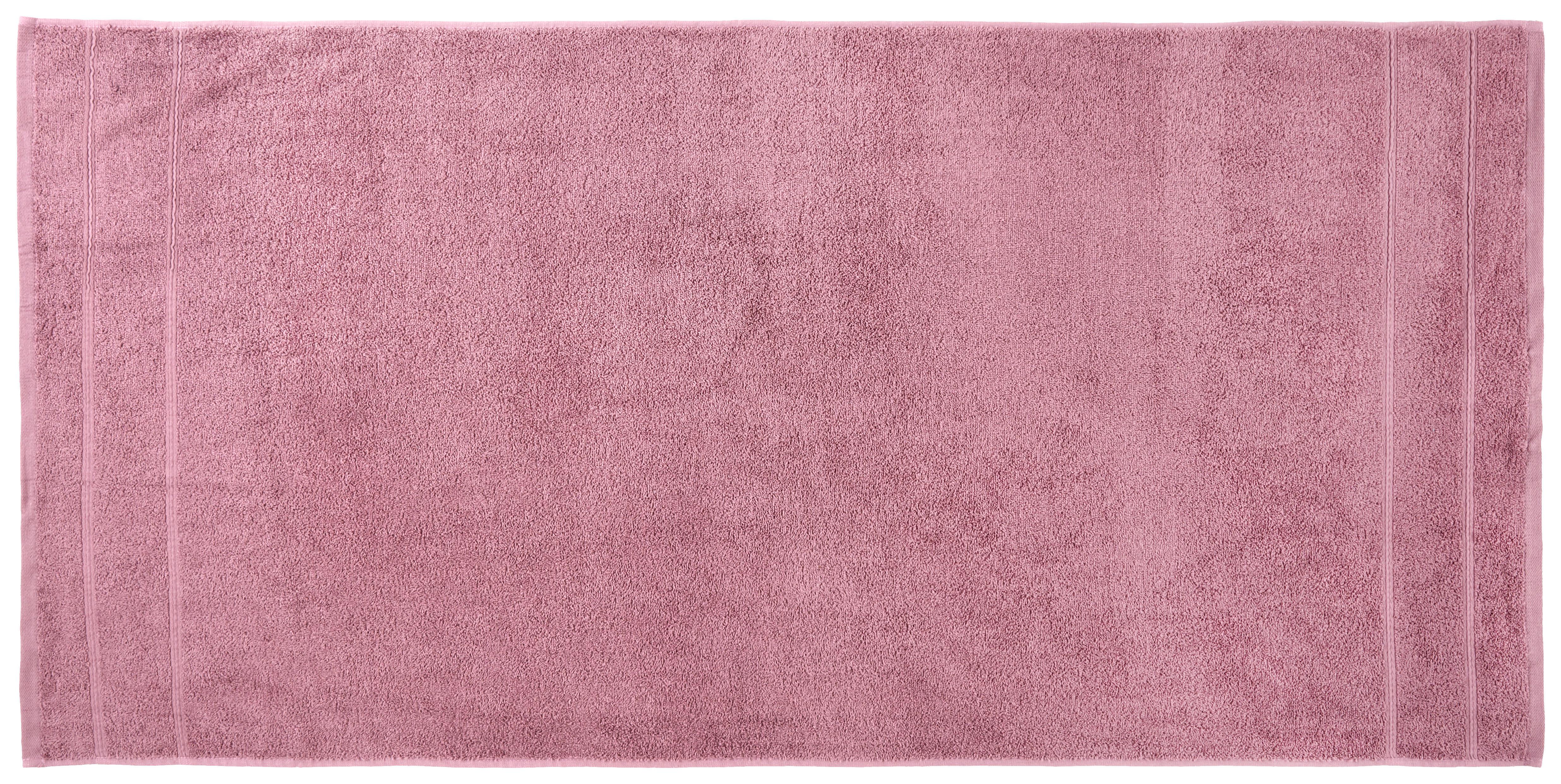Duschtuch Melanie in Mauve ca. 70x140cm - Mauve, Textil (70/140cm) - Modern Living