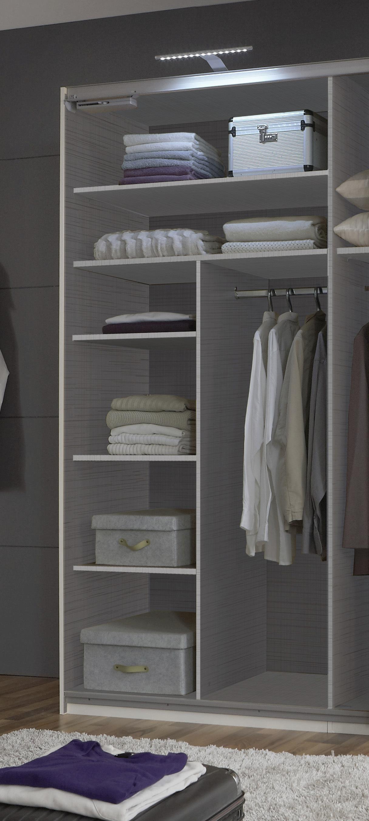 Notranja Razdelitev Dodatki - siva, leseni material/les (110/150/50cm) - Modern Living