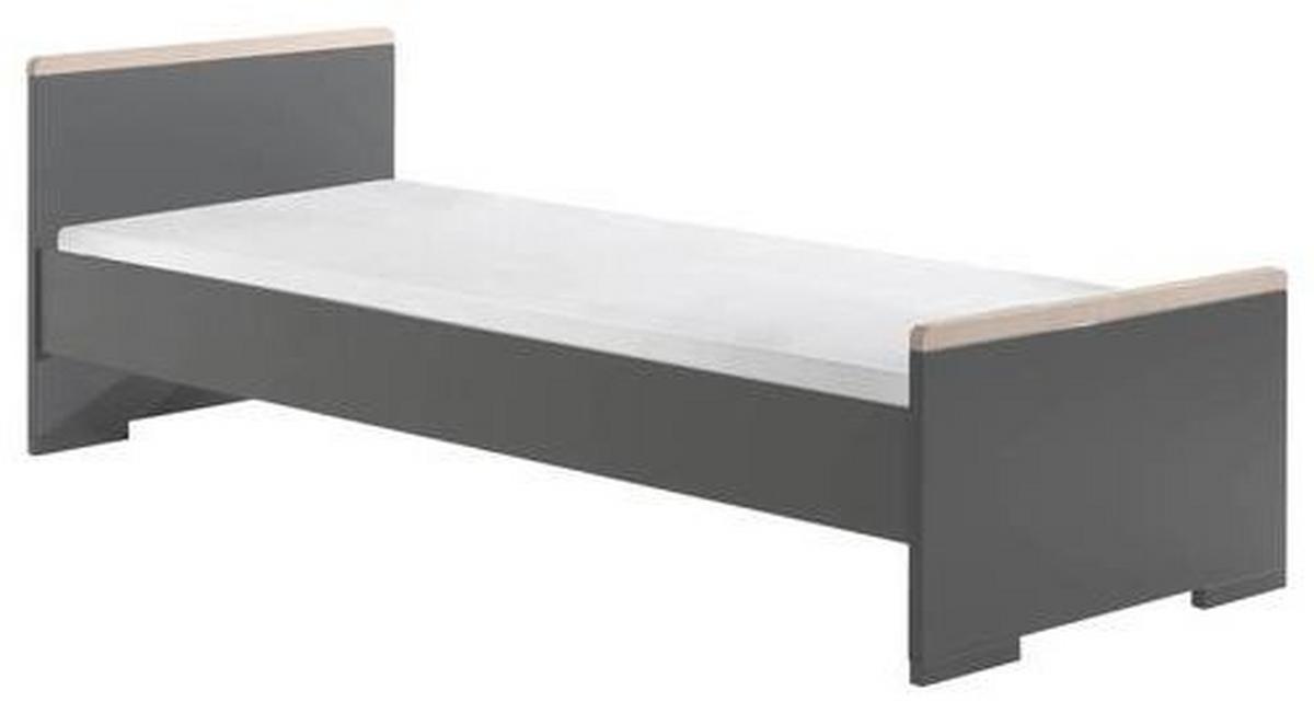 BETT London 90x200 cm Anthrazit - Anthrazit, MODERN, Holzwerkstoff (90/200cm) - MID.YOU