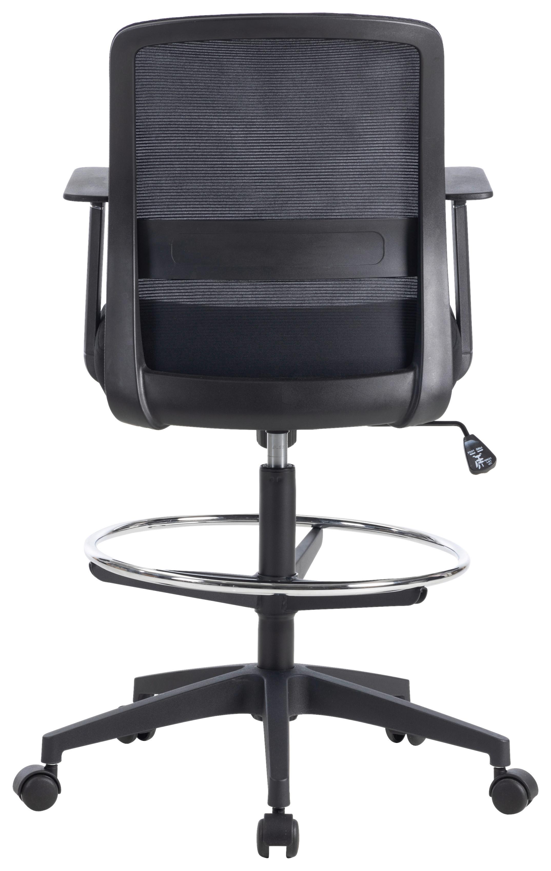 SNURRSTOL MIRJA - svart, Design, textil/plast (60/106-120/57cm) - Mömax