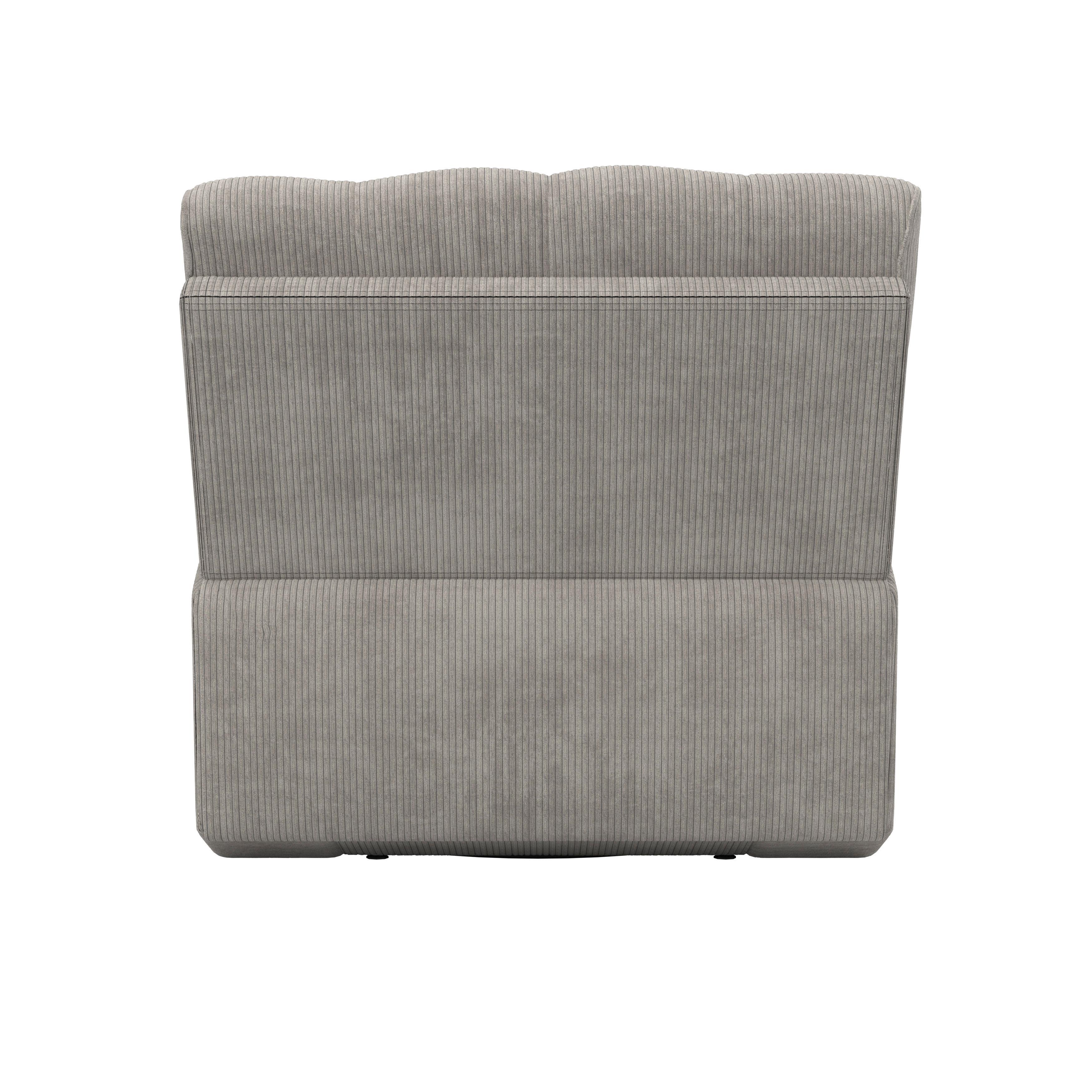RELAXFÅTÖLJ NATALIE - grå/svart, Modern, metall/trä (98/94/106cm) - Bessagi Home