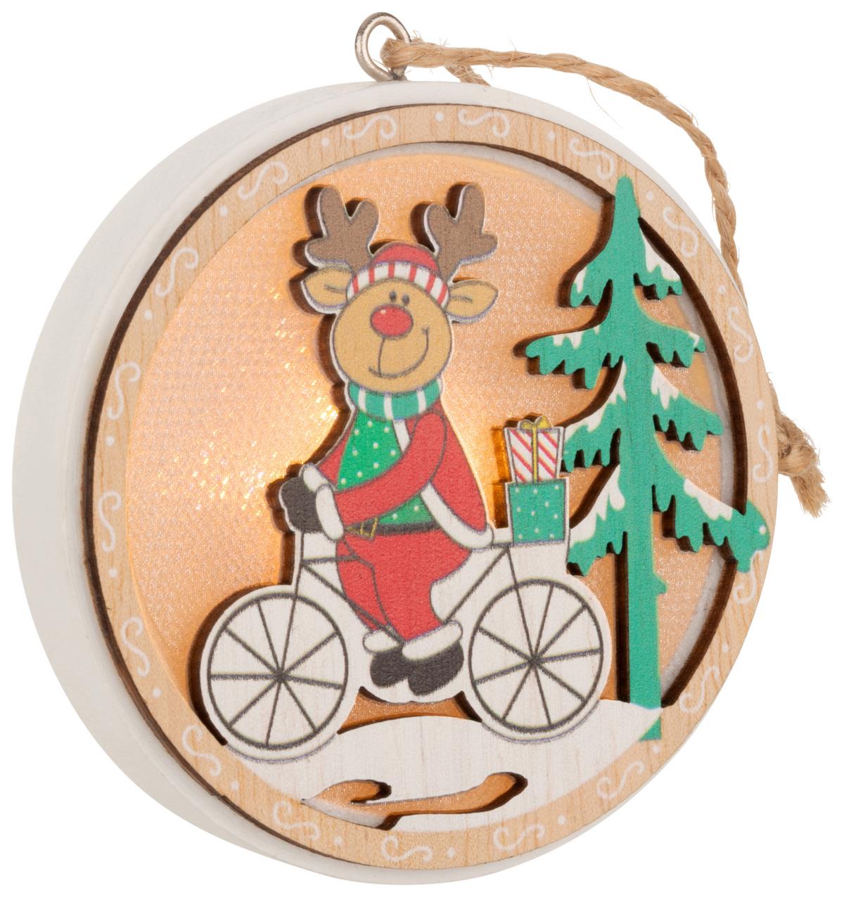 Led Díszlámpa Tio - fekete/piros, Konventionell, műanyag/fa (7,5/1,8cm) - Modern Living