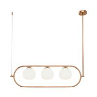 PENDELLEUCHTE ERICH - Weiss/Messingfarben, Trend, Glas/Metall (89/25,5/137cm) - MAYTONI