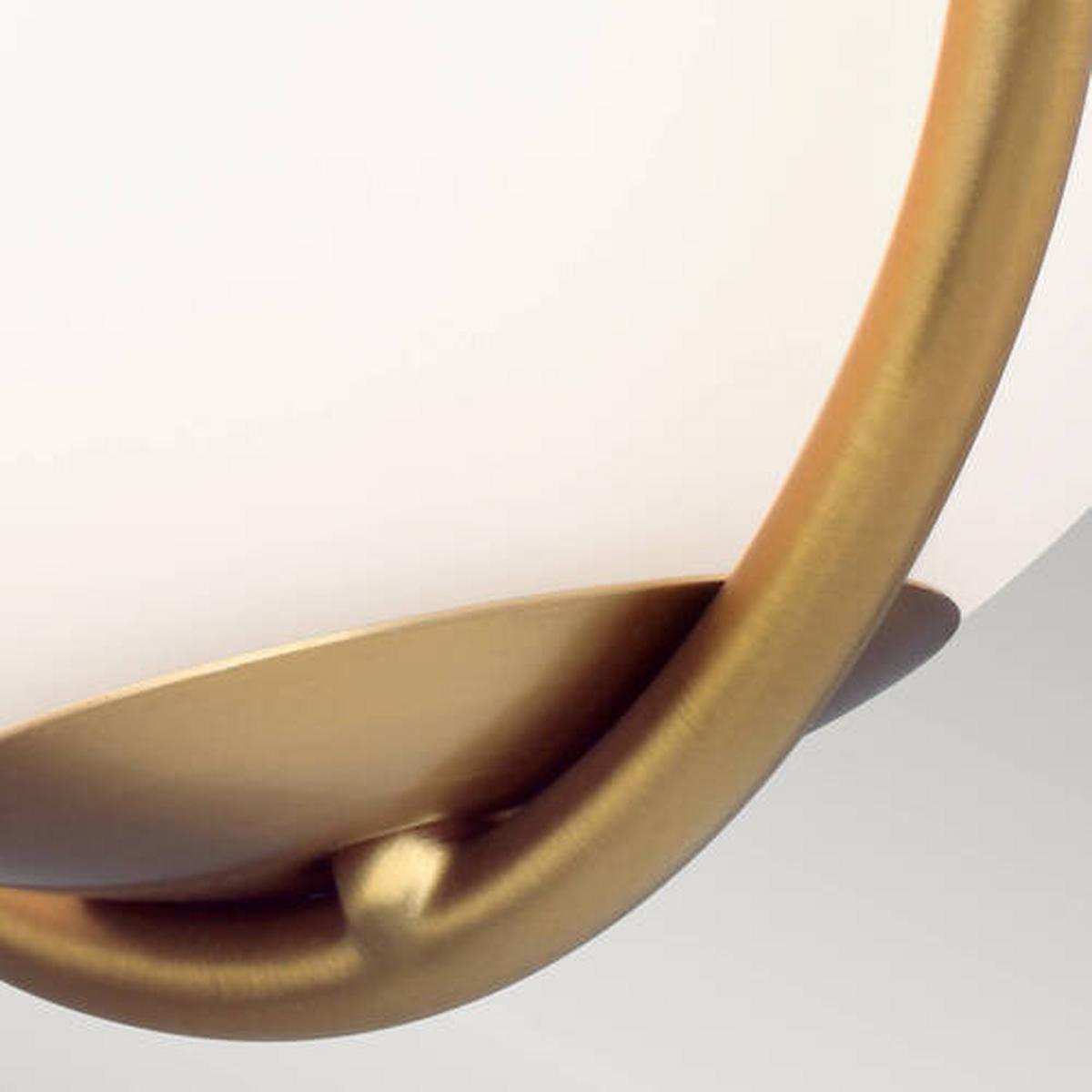 Led Zidna Svjetiljka Apollo - boje mjeda, Basics, staklo/metal (18, 1/17,1/21cm) - Elstead Lighting