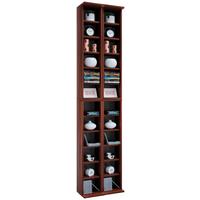 CD-Regal Almera in Nussbaumfarbe, B: 42 cm - Nussbaumfarben, KONVENTIONELL, Holzwerkstoff (42/183/20cm) - MID.YOU