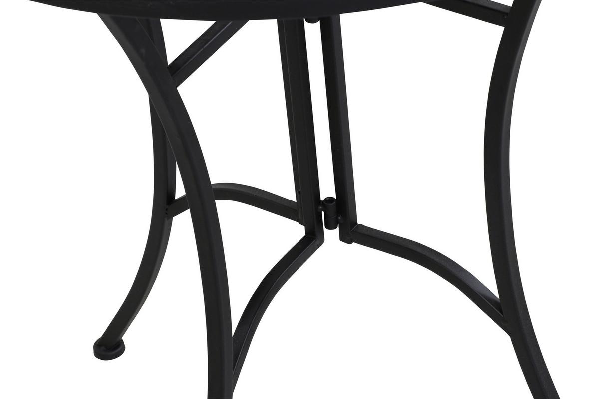 GARTENTISCH 875354 - Multicolor/Schwarz, MODERN, Keramik/Metall (70/35,5/71cm) - Siena Garden