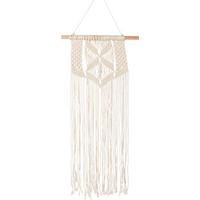 Dekohänger Makrame in Naturfarben - Naturfarben, Trend, Naturmaterialien (25/80cm) - Modern Living