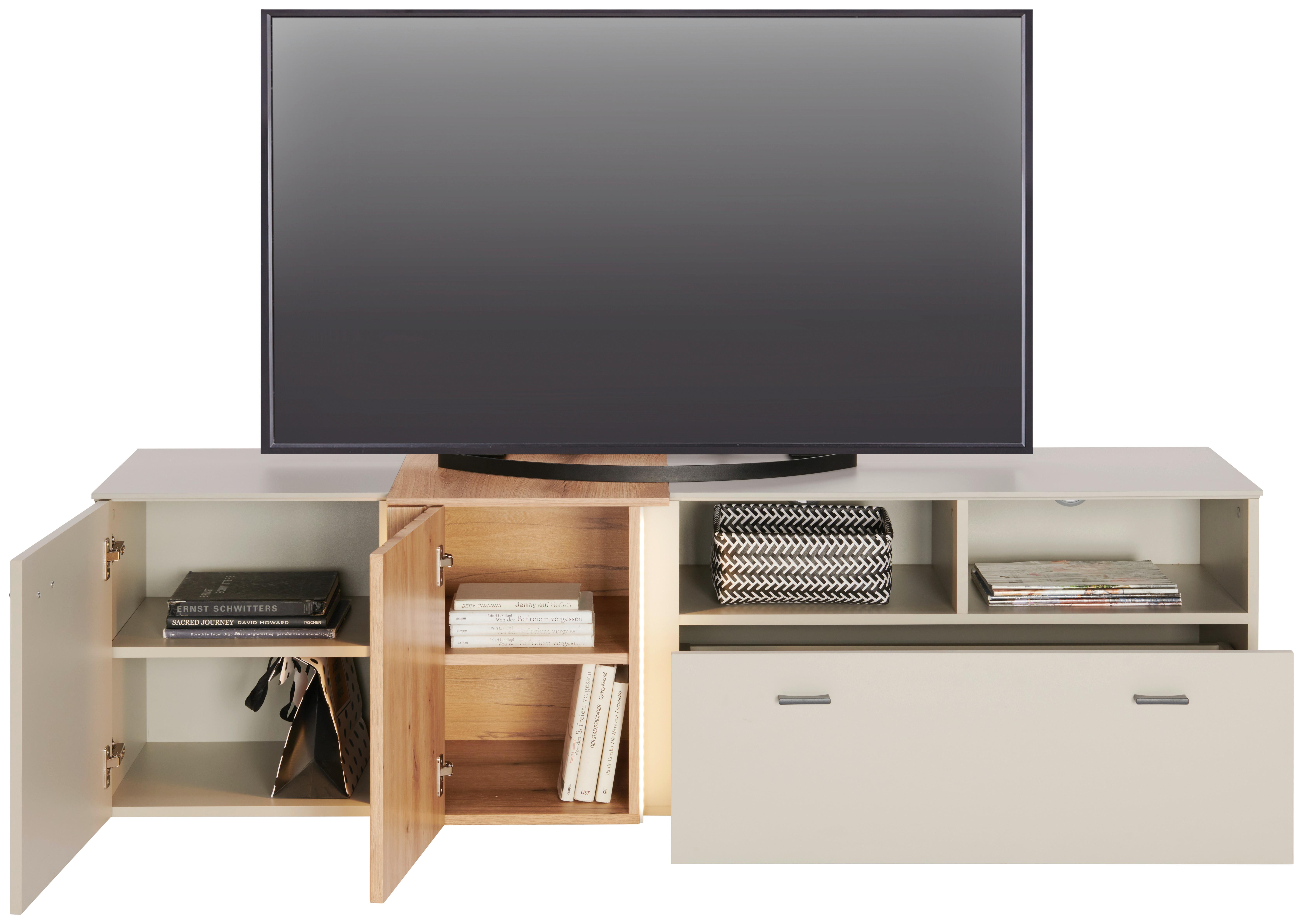 Tv Komoda Santana - Moderno, drvni materijal/metal (177,9/51,5/44,8cm) - Modern Living