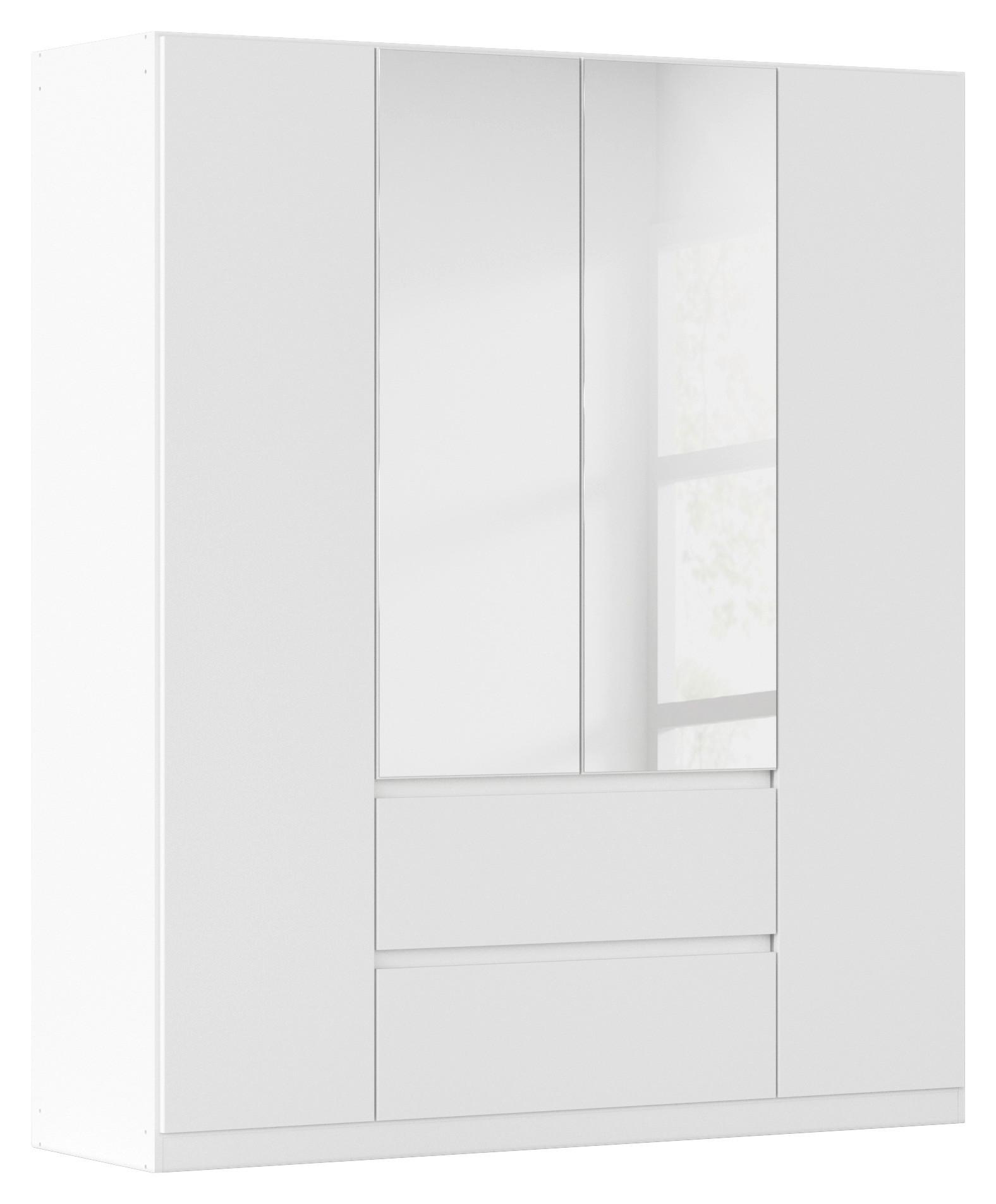 ORDULAP  USI ROTATIVE MAINZ - argintiu/alb, Basics, material pe bază de lemn (181/210/54cm) - Modern Living