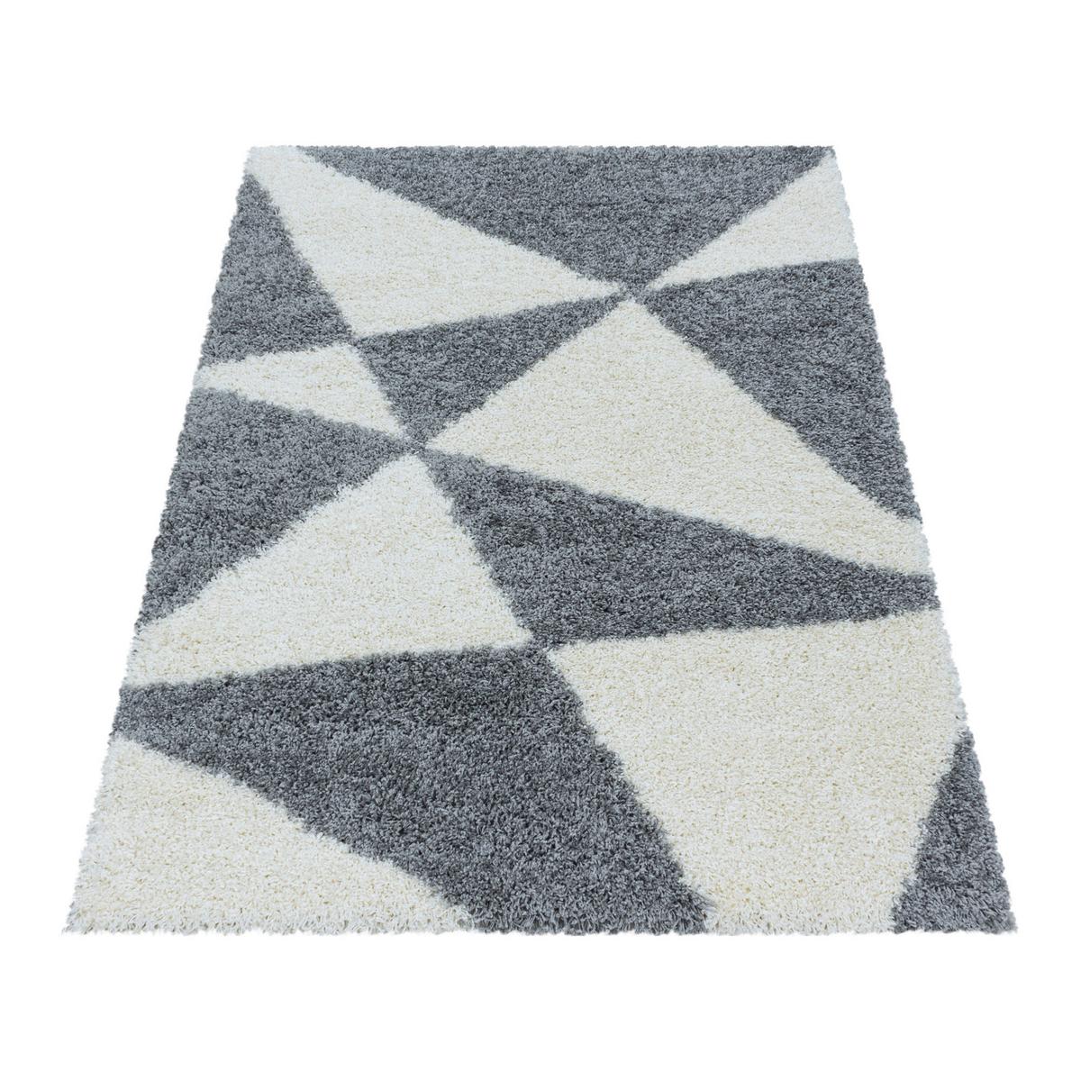 Hochflorteppich Tango Grau ca. 240x340cm - Grau, Design, Textil (240/340cm)