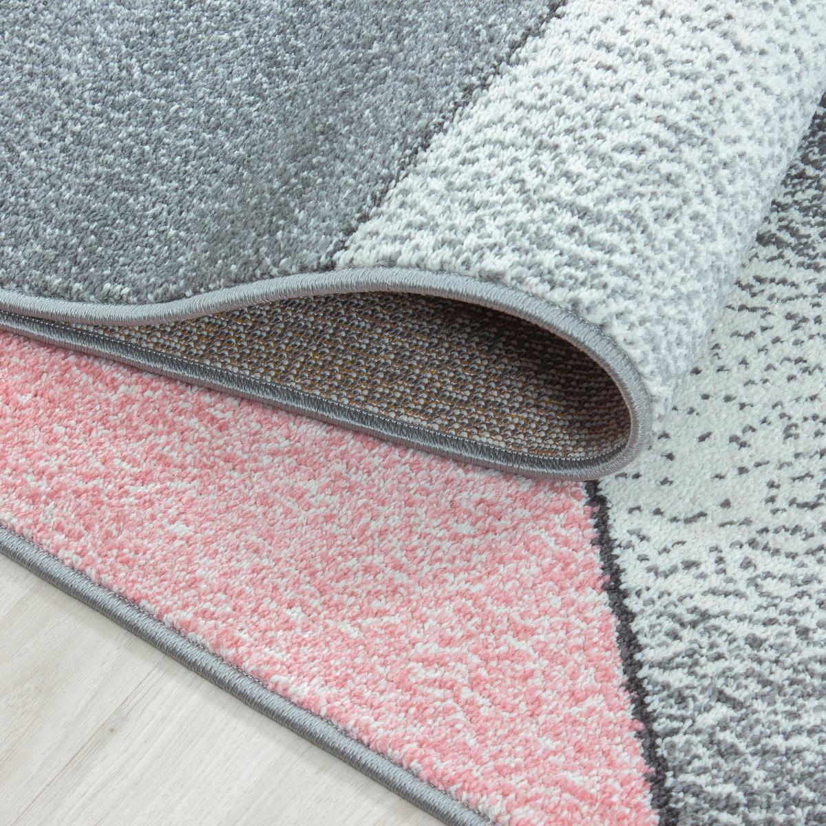 Webteppich Beta Pink ca. 140x200cm - Pink, Basics, Textil (140/200cm) - Novel