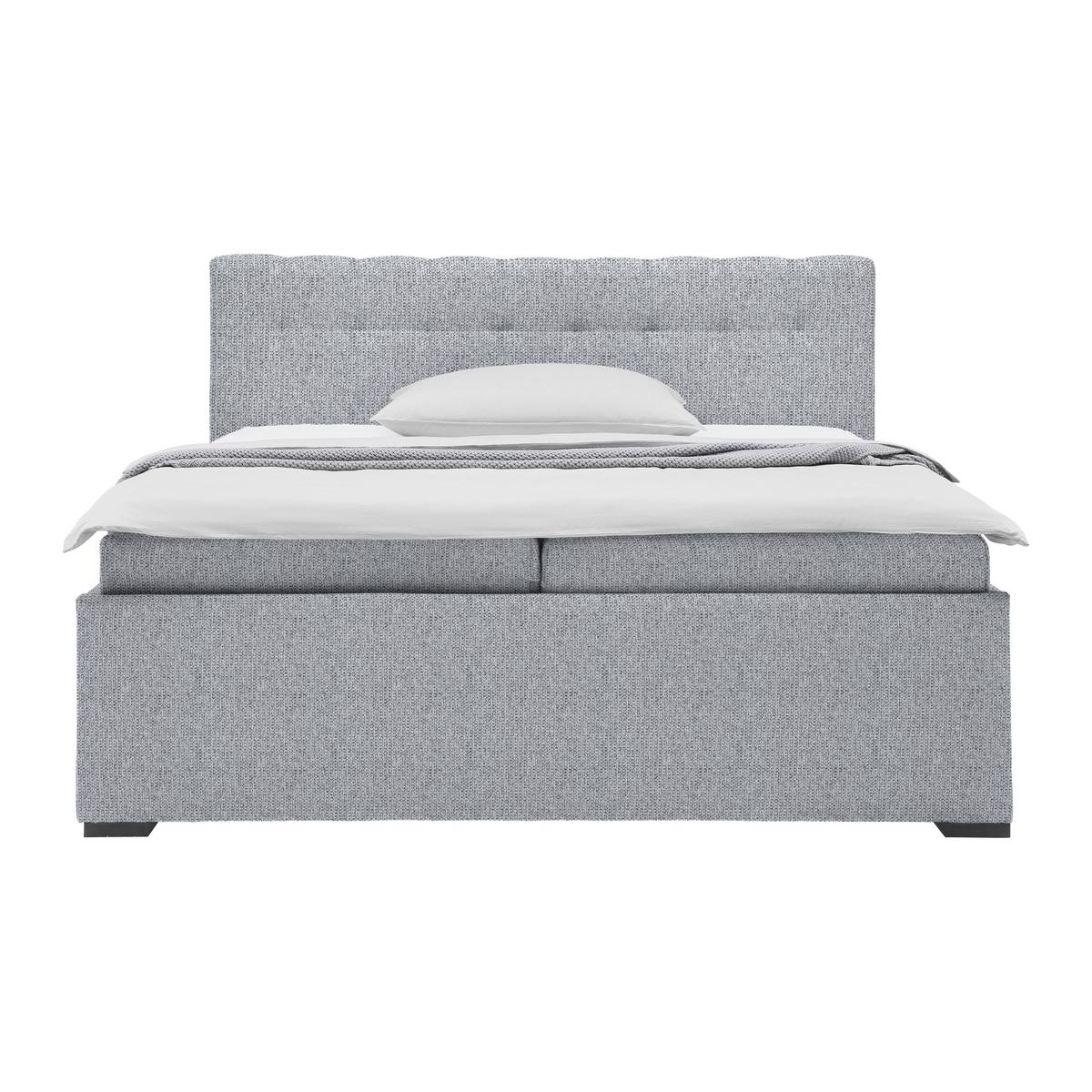 Polsterbett Thor in Dunkelgrau ca. 160x200cm - Dunkelgrau/Anthrazit, KONVENTIONELL, Textil (160/200cm) - Mömax