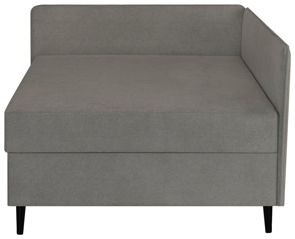 ŁÓŻKO SKRZYNIOWE HENRIETTE - czarny/kolor grafitowy, Konventionell, tkanina (120/200cm) - P & B