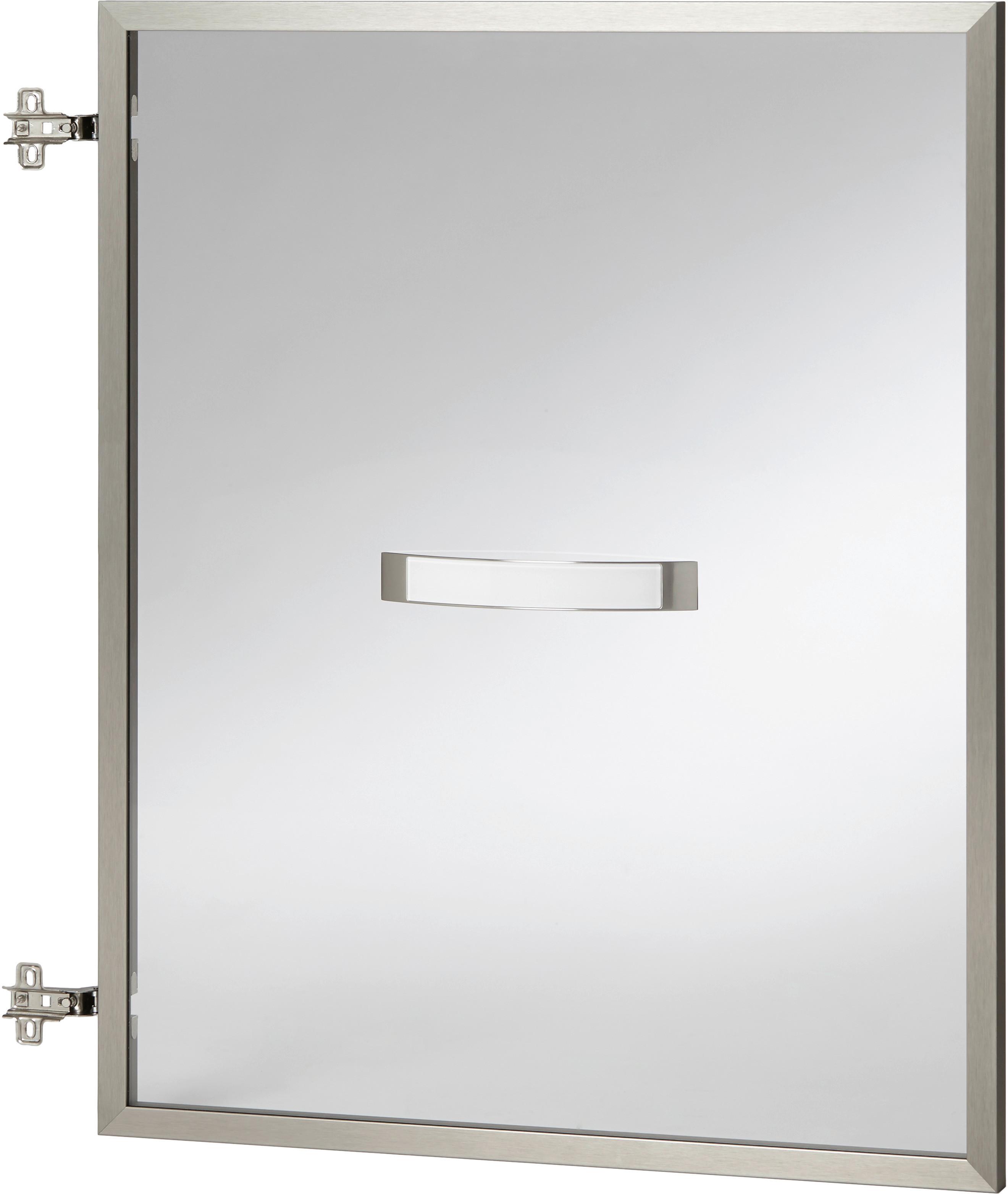 Tür in Alufarben - Champagner/Alufarben, MODERN, Glas/Metall (56,6/70,1/2,1cm) - Premium Living