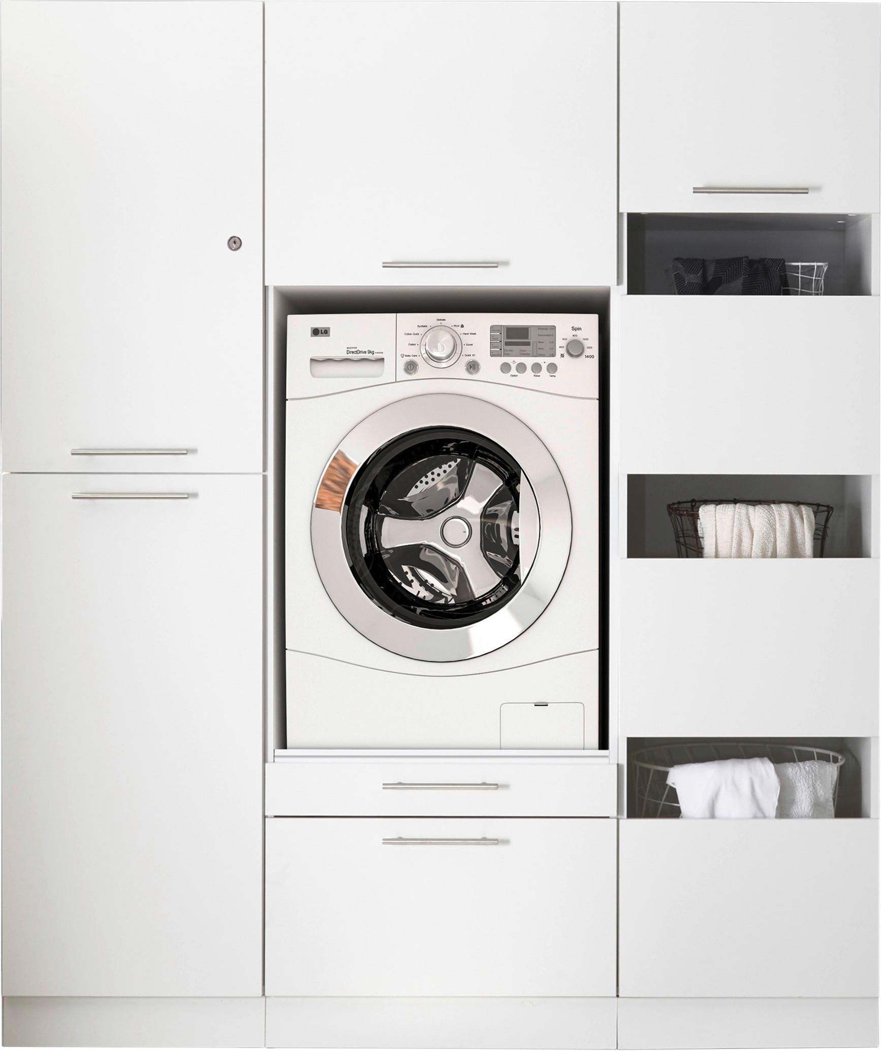 Hauswirtschaftsraum Clara Weiß B: ca. 167,4 cm - Weiß, KONVENTIONELL, Holzwerkstoff (167,4/200/67,6cm) - Respekta