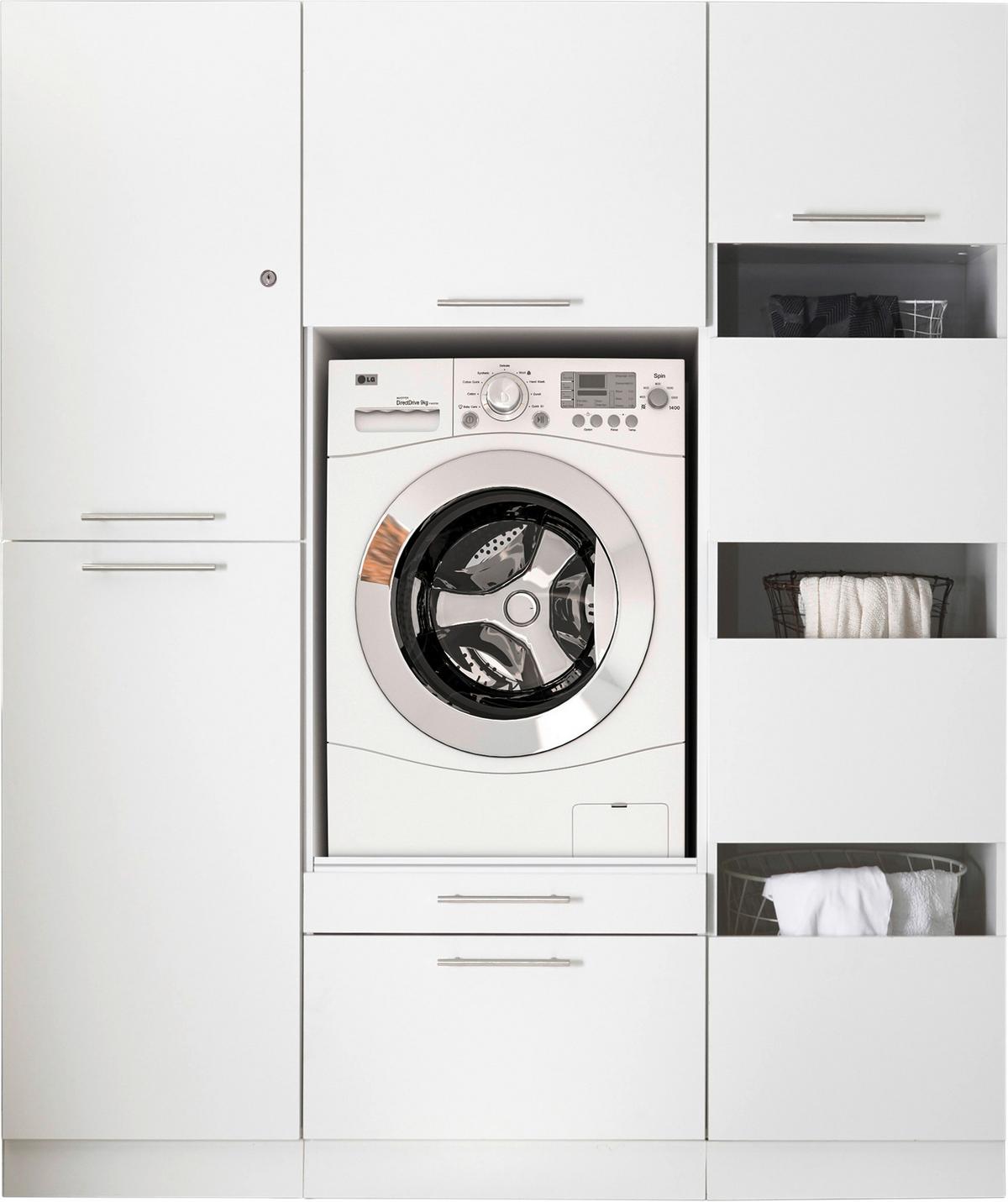 Hauswirtschaftsraum Clara Weiß B: ca. 167,4 cm - Weiß, KONVENTIONELL, Holzwerkstoff (167,4/200/67,6cm) - Respekta