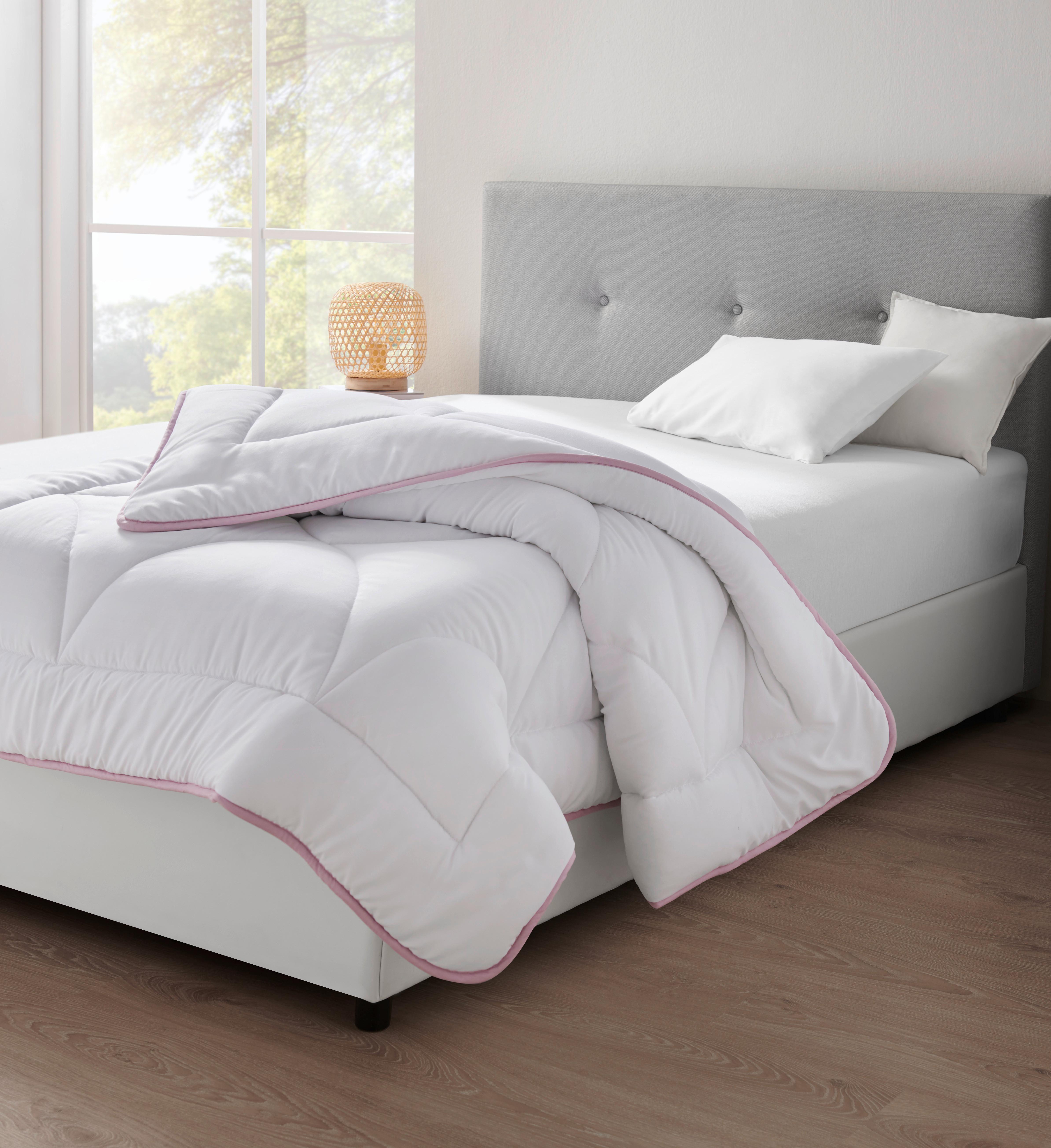STEPPDUVET LAVENDEL - Weiss (160/210cm) - Nadana