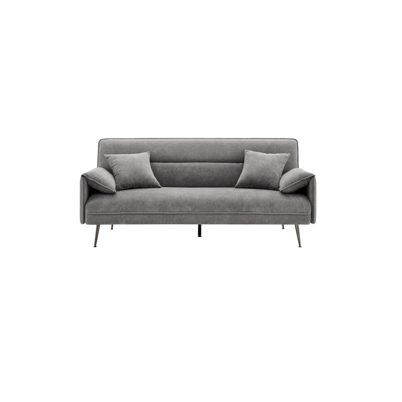 Sofa "Lana", dunkelgrau - Dunkelgrau/Grau, MODERN, Holz/Textil (199/89/95cm) - Bessagi Home