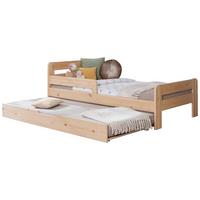 Bett Bennet mit Ausziehbett ca. 90x200 cm Kiefer Natur - Naturfarben, MODERN, Holz/Textil (90/200cm) - MID.YOU