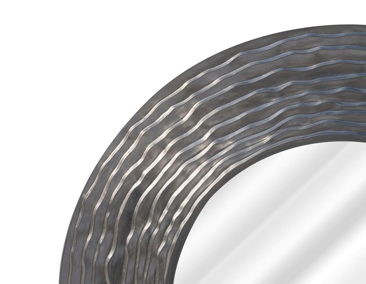 Ogledalo Gloria - srebrne boje, Moderno, staklo/drvni materijal (100/100/4cm) - Modern Living