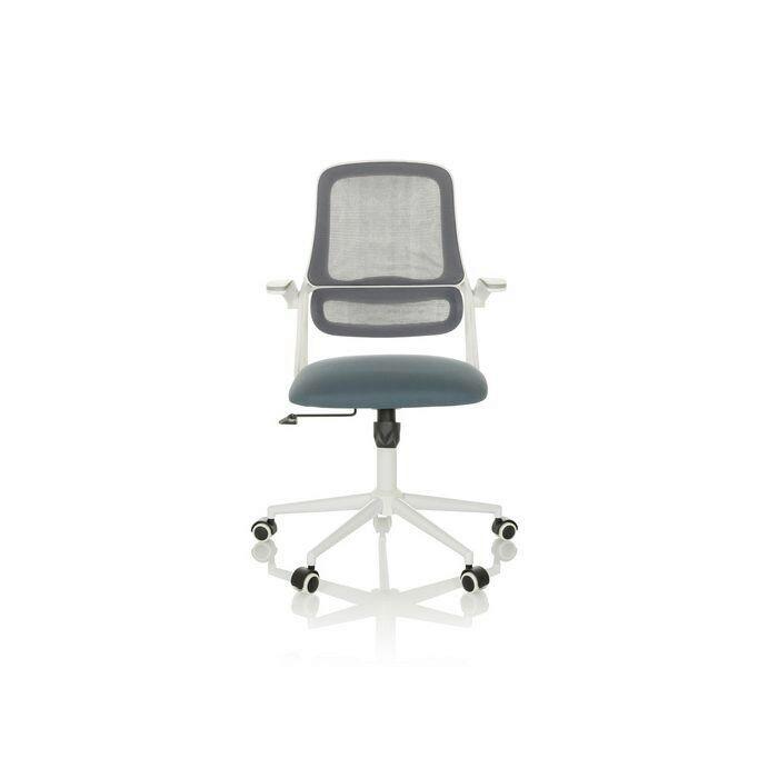 Pisarniški Stol Miko W Eco, Siva - siva/bela, Moderno, kovina/umetna masa (57/92 - 102/53cm) - MID.YOU