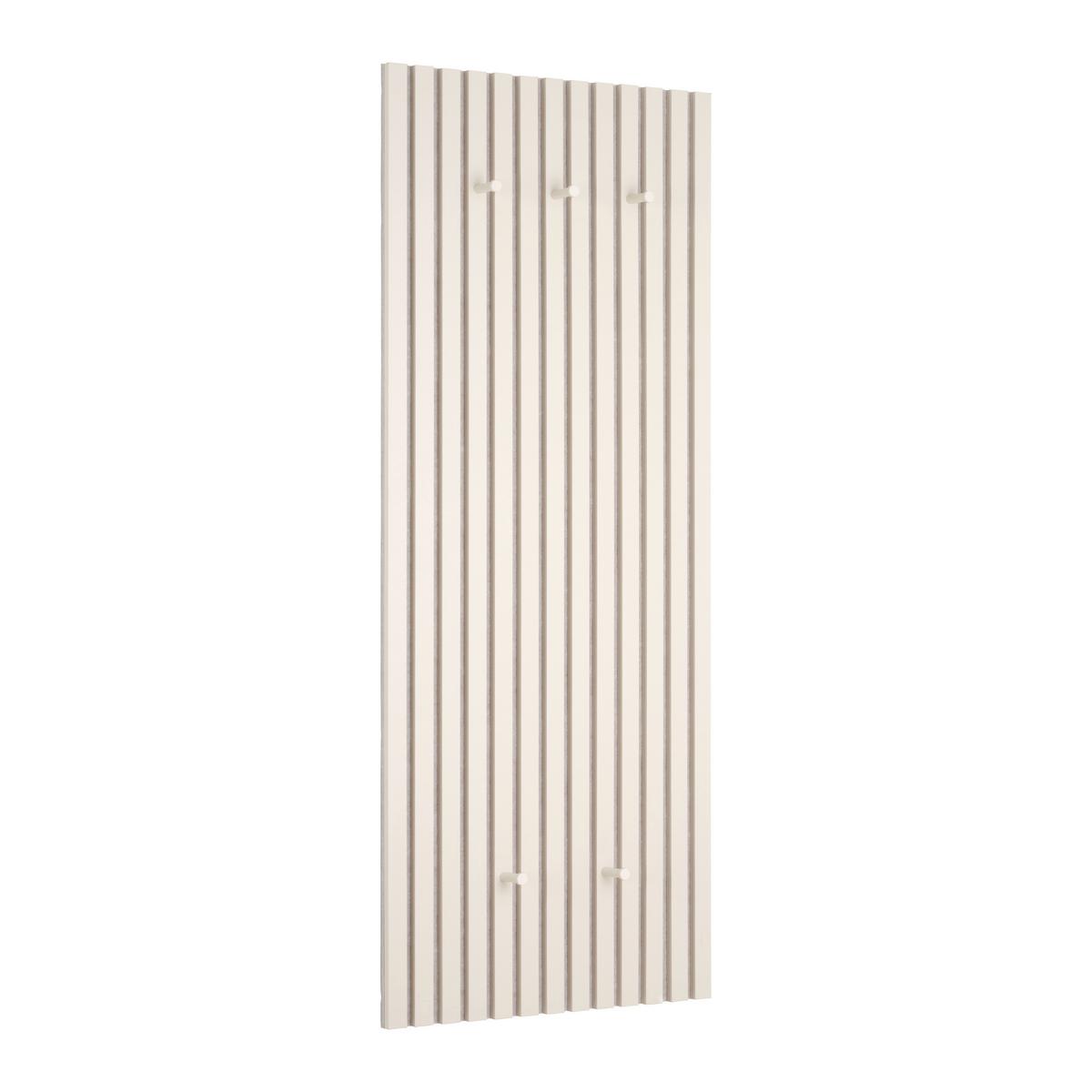 Garderobenpaneel Grace Sandfarben - Sandfarben, MODERN, Holz/Textil (50/125/7,5cm) - Mömax