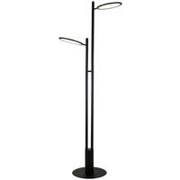 LED-Stehleuchte Carsten max. 32 Watt - Schwarz, Modern, Kunststoff/Metall (59,4/30/176,7cm) - Visiona
