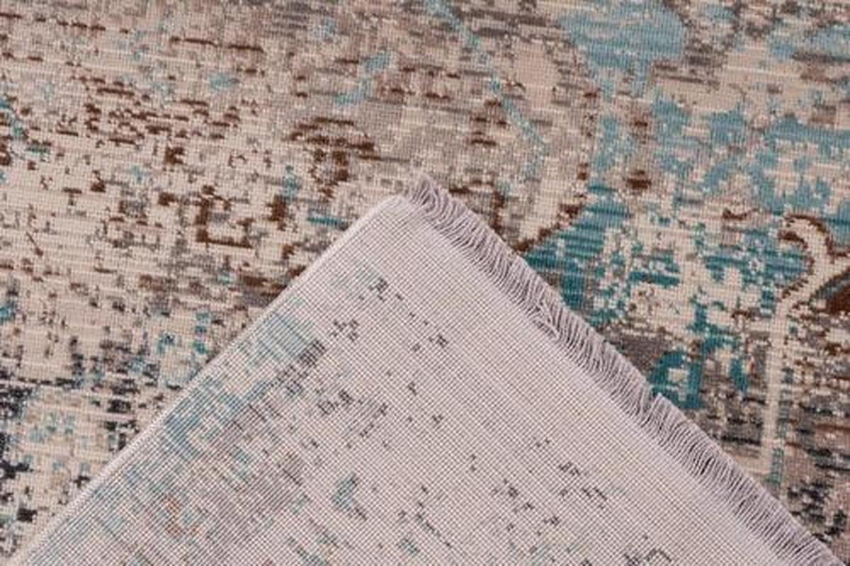 Vintage-teppich Pfh7d-80-150 - Türkis/Taupe, Design, Textil (80/150cm) - Kayoom
