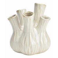 Vase aus Keramik Weiß - Weiß, Basics, Keramik (13/16/13cm)