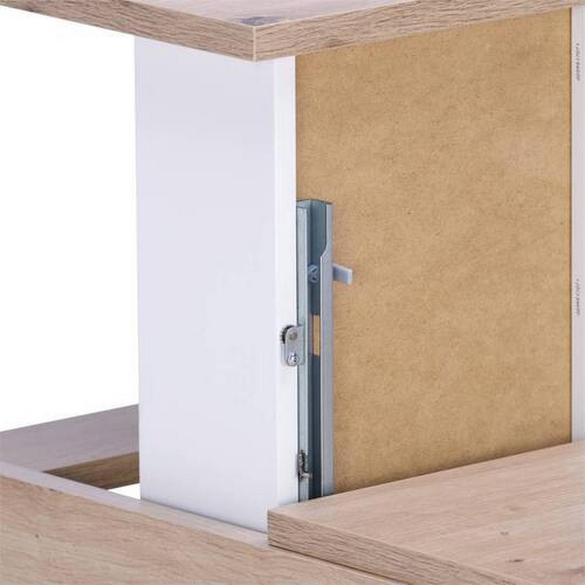 Donji Element Za Umivaonik Fresh - bijela/hrast Artisan, Konvencionalno, drvni materijal/metal (61/56/47cm) - Modern Living