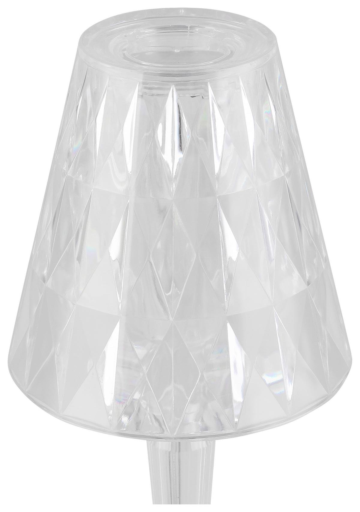 Led Asztali Lámpa Tulio - áttetsző, műanyag (12/26cm) - Modern Living