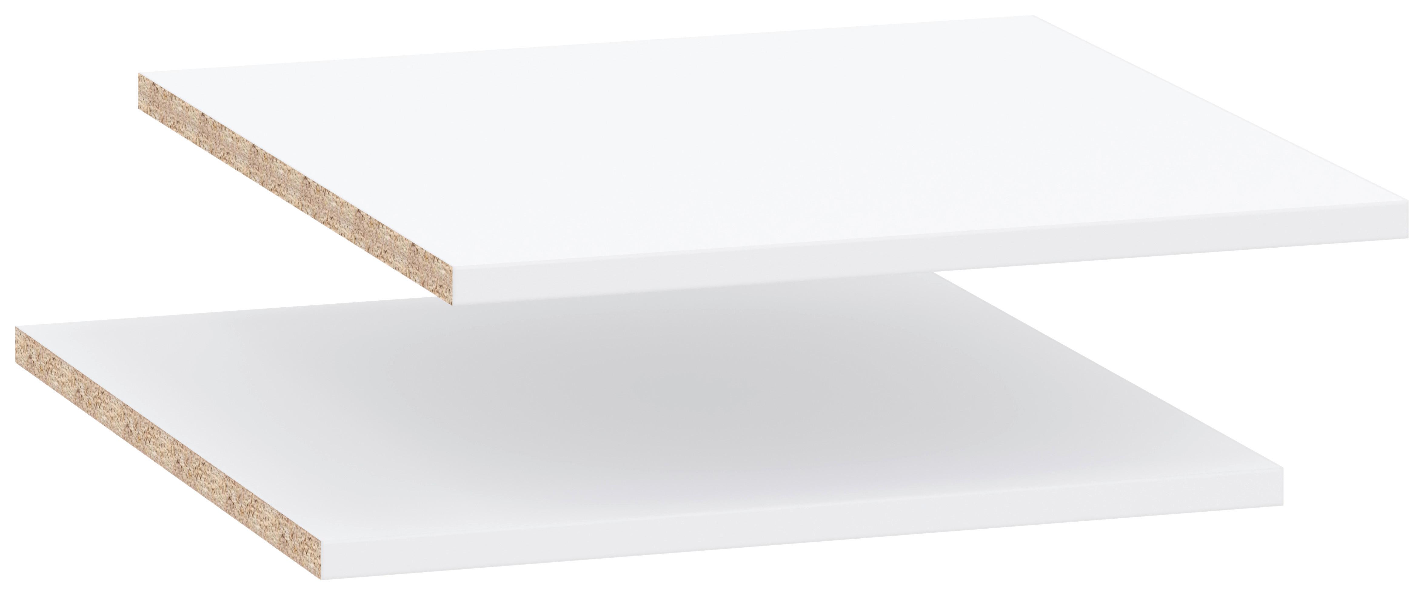 Einlegebodenset Kivo Weiß, 2 Stück - Weiß, MODERN, Holzwerkstoff (41,6/48,8/1,6cm) - Based