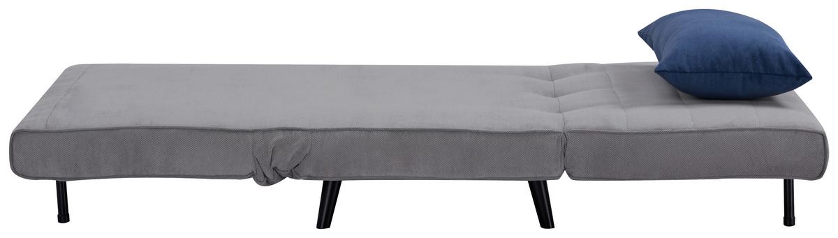 Fotoliu extensibil SVEN - gri, Modern, lemn/textil (101/81/90cm) - Modern Living