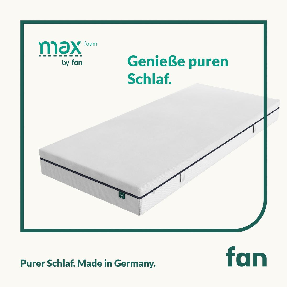 MATERAC Z PIANKI KOMFORT MAX FOAM - biały, Konventionell, tkanina (80/200cm) - FAN