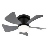 Deckenventilator 03609a Hines -Bp- - Weiss/Schwarz, Basics, Kunststoff/Metall (40.6/13cm) - Globo