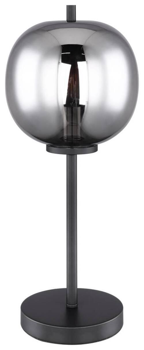 TISCHLEUCHTE BLACKY - Schwarz, Basics, Glas/Metall (18,5/45cm) - Globo