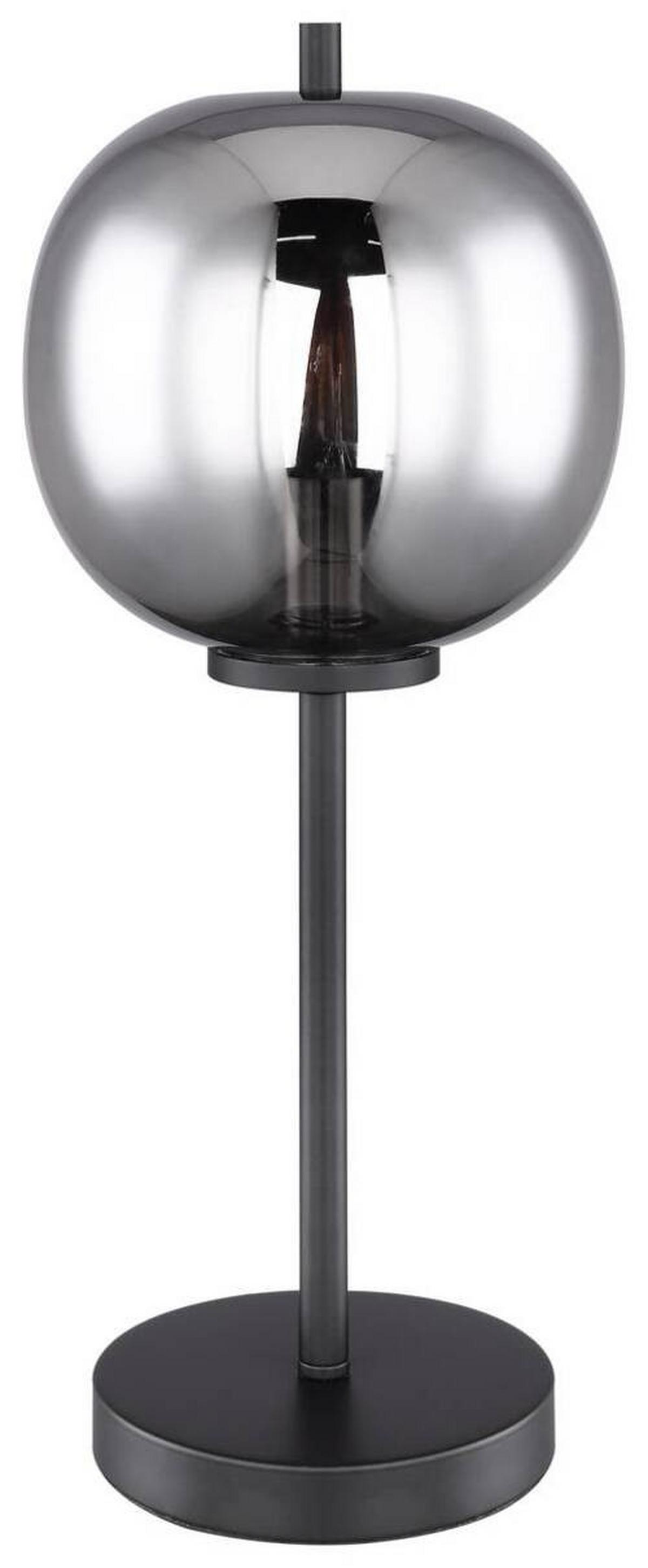 TISCHLEUCHTE BLACKY - Schwarz, Basics, Glas/Metall (18,5/45cm) - Globo