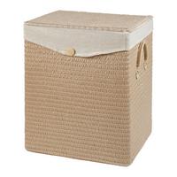 Wäschekorb Denise Beige ca. 5l - Beige, Romantik / Landhaus, Naturmaterialien/Kunststoff (42/49/33cm) - Mömax
