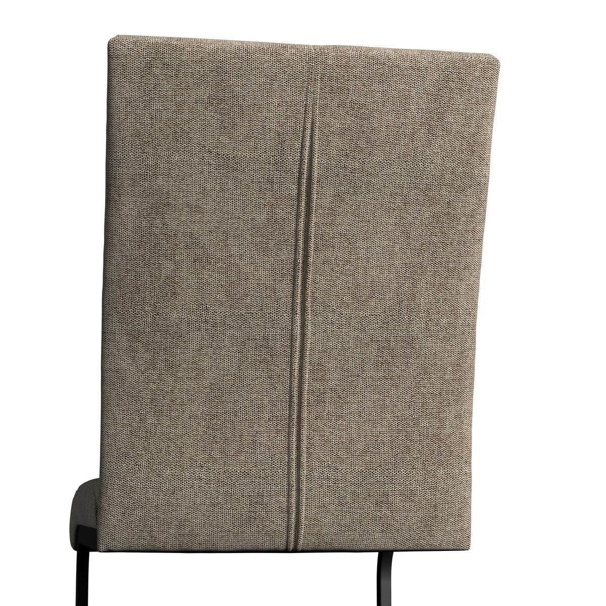 Schwingstuhl Colien Braun Webstoff Gepolstert - Schwarz/Braun, MODERN, Holz/Textil (46/94/62cm) - Bessagi Home