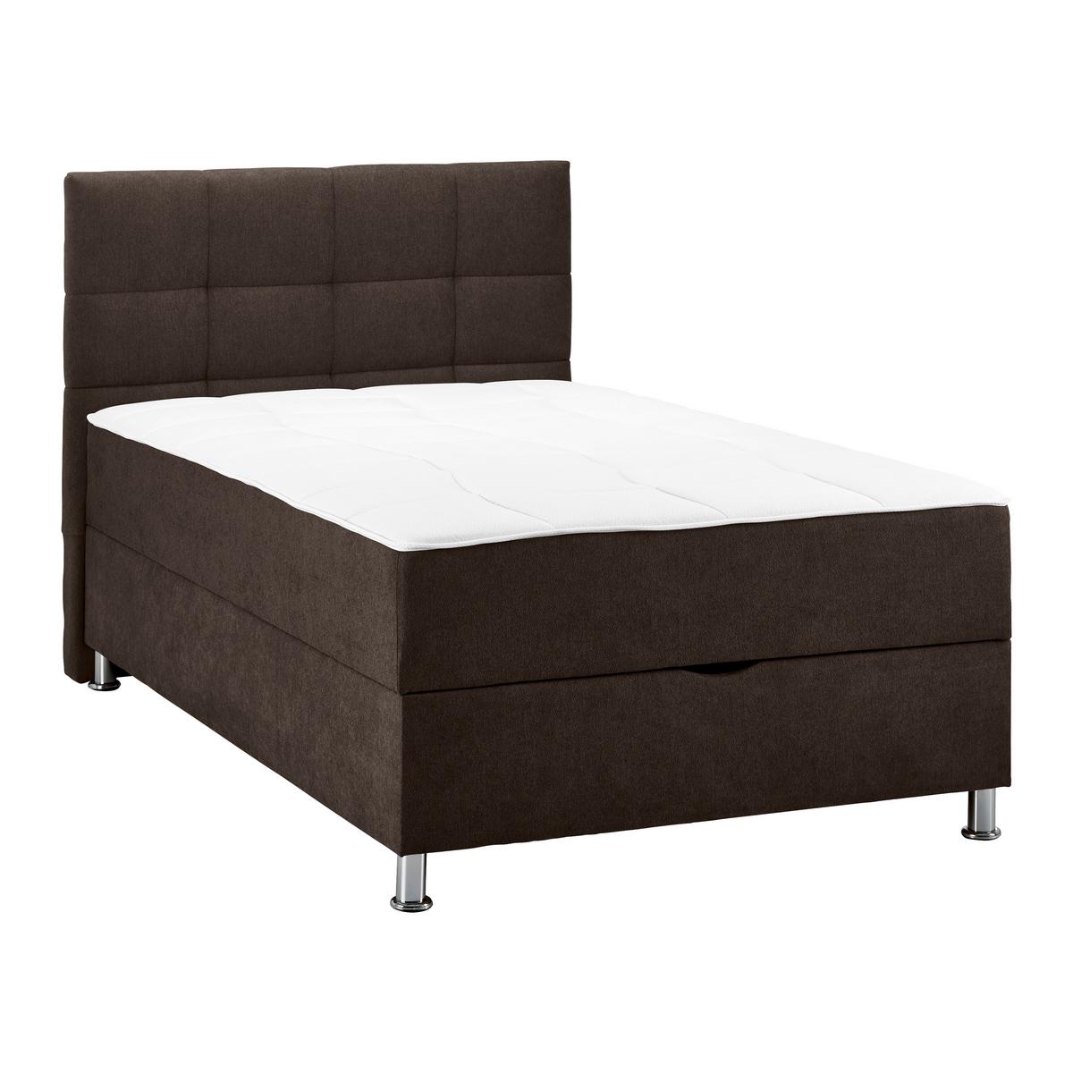 Boxbett Oviedo Braun ca. 140x200cm - Braun, KONVENTIONELL, Textil/Metall (140/200cm) - Based