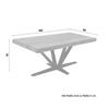 MATBORD VECTOR - svart/akaciefärgad, Modern, metall/trä (180/76/90cm) - Mömax