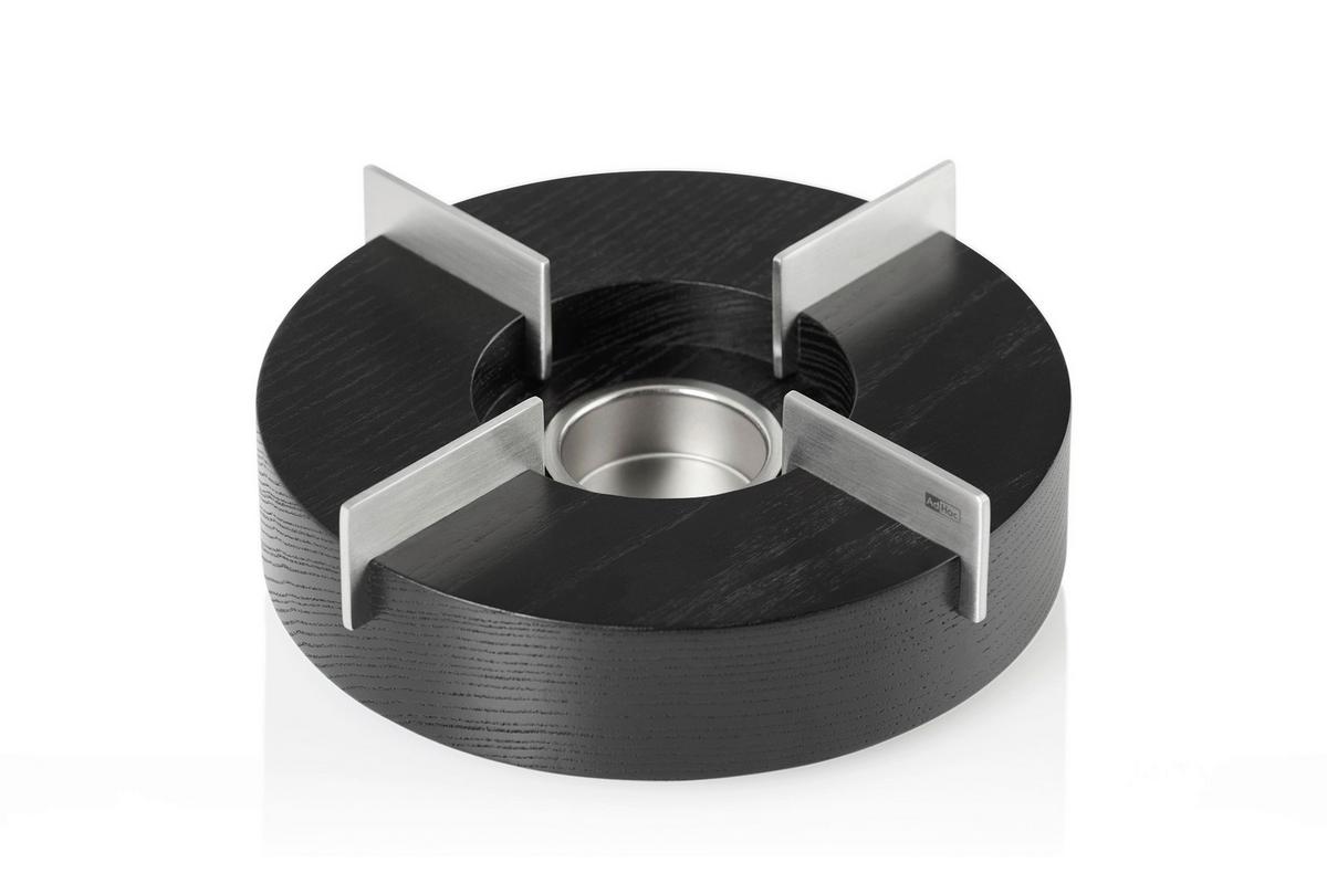 PODGRZEWACZ TK55 - czarny, Design, metal/drewno (16,0/5,5cm) - AdHoc